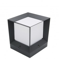 Φωτιστικό Φανάρι Τετράγωνο 1xE27 27cm Αλουμινίου Γραφίτη IP44 9-7321